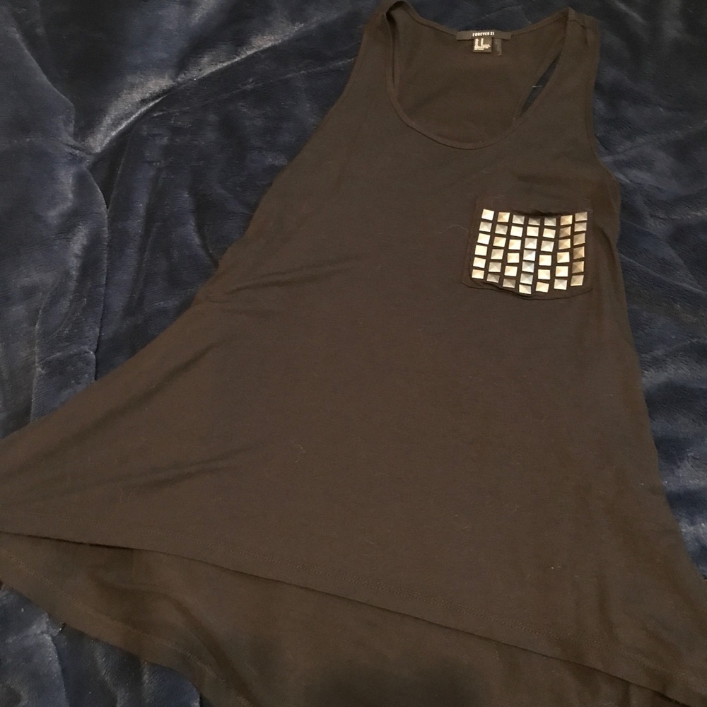Black forever 21 racerback tank top